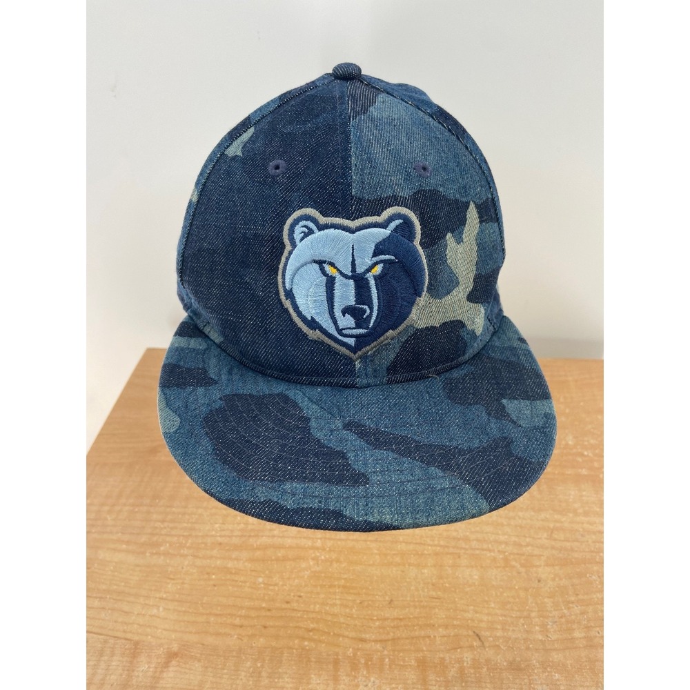 Memphis Grizzlies Hat New Era 9FIFTY Men's Adjustable Camo‎ Denim NBA